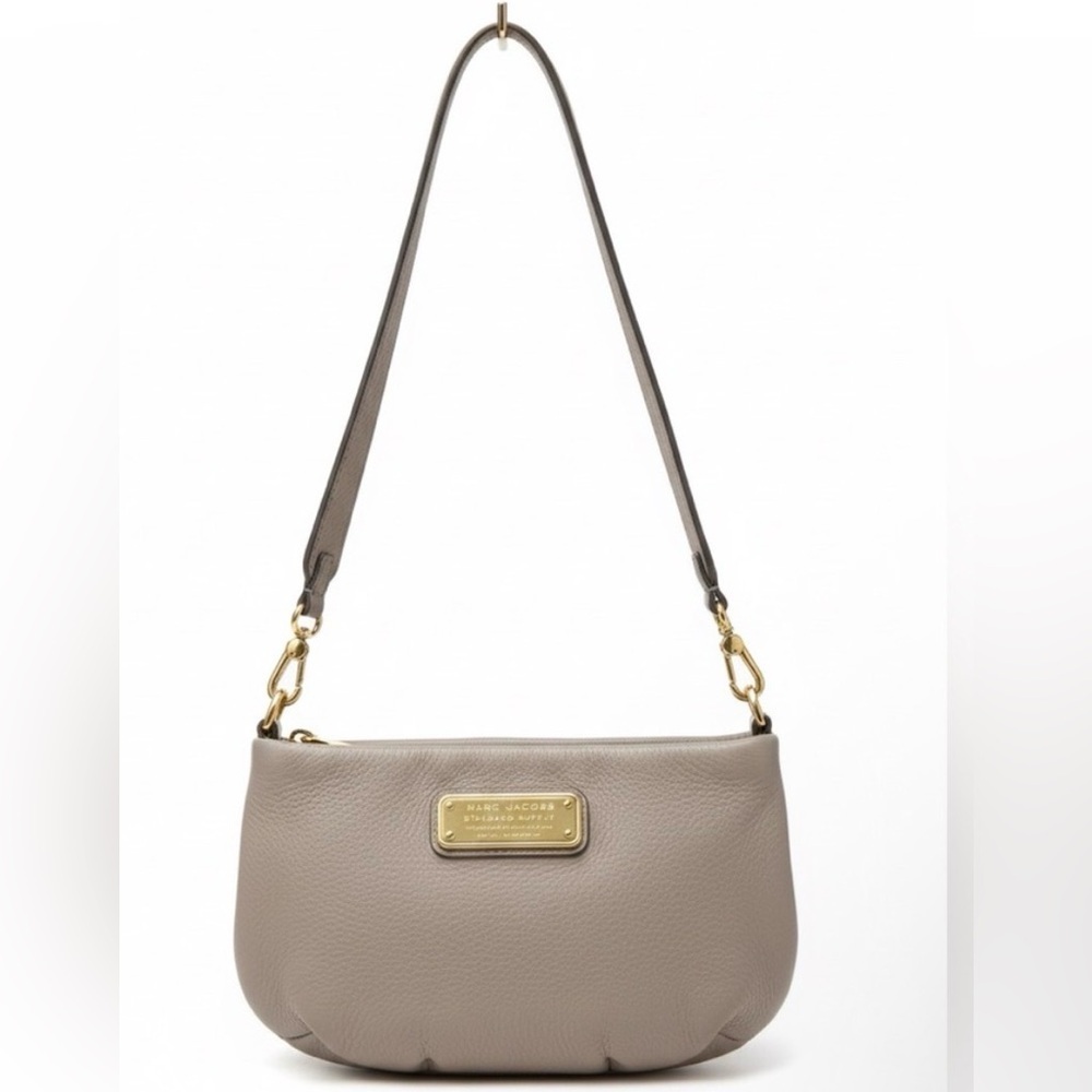 Marc Jacobs Gray Leather Crossbody Bag